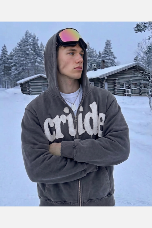 Raw Dark Grey Hoodie