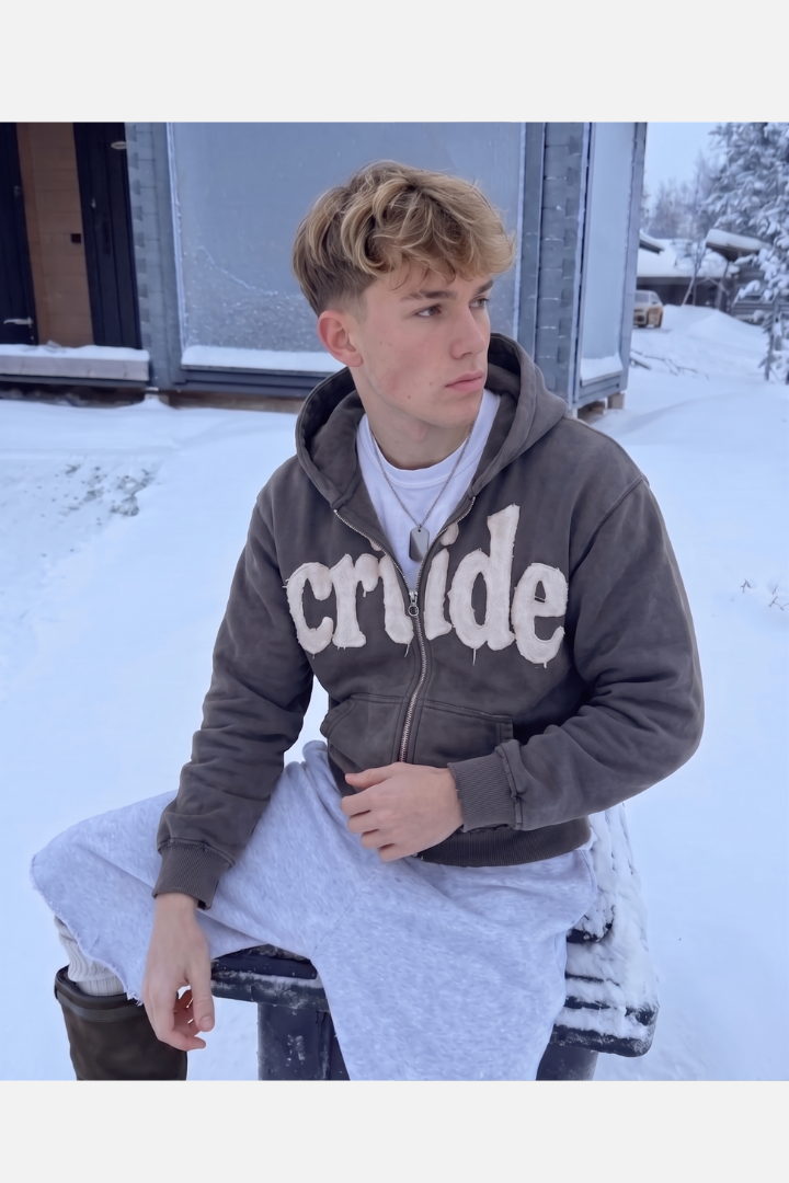 Raw Dark Grey Hoodie