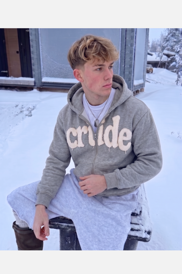 Raw Light Grey Hoodie
