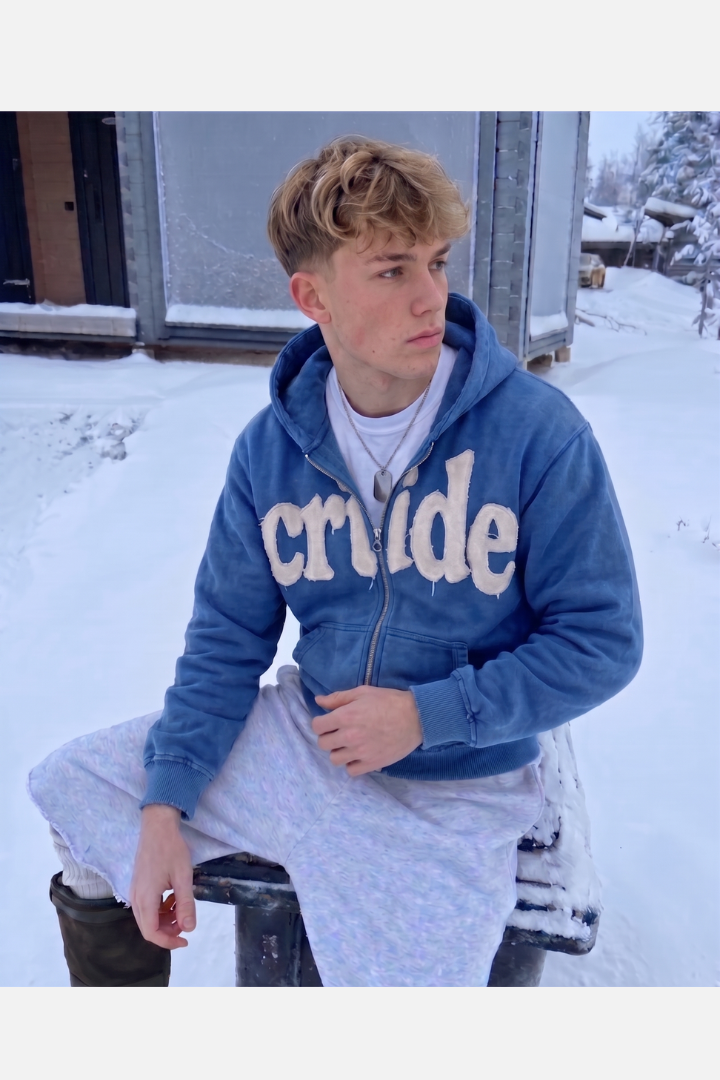 Raw Blue Hoodie